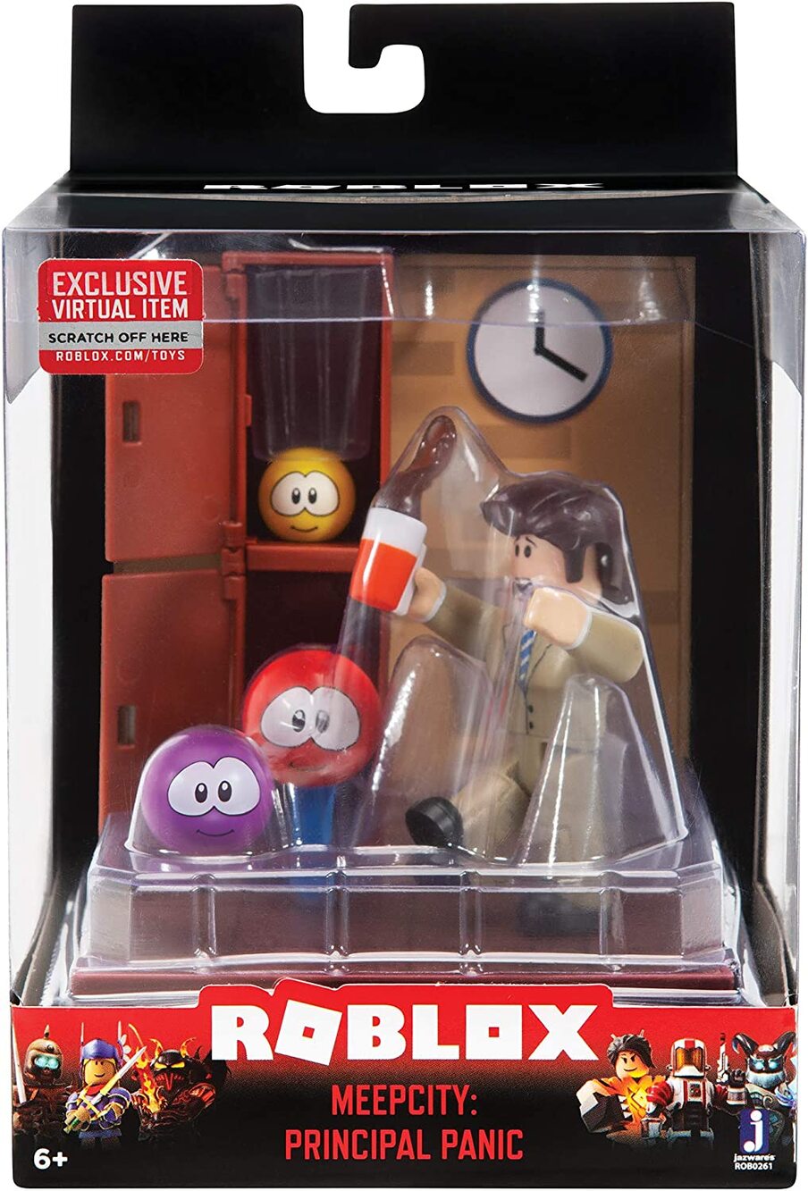 Roblox MeepCity Principal Panic Desktop Series Figure New